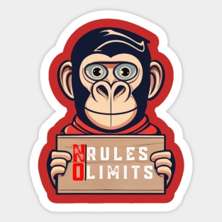 No Rules, No Limits Sticker